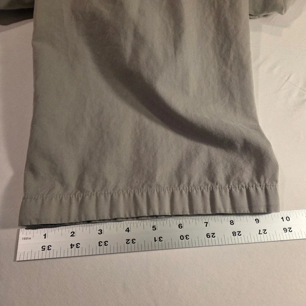 Vintage Banana Republic Men's Wide Leg Chino Pants Size 32 Y2K 2001 Light Gray‎